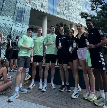 Running club at Square Gardens