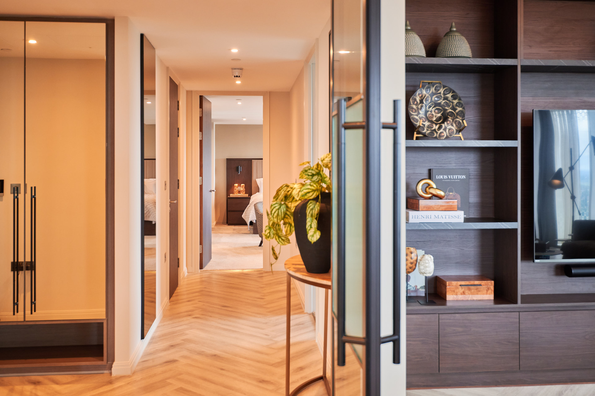 View of the corridor in a family penthouse