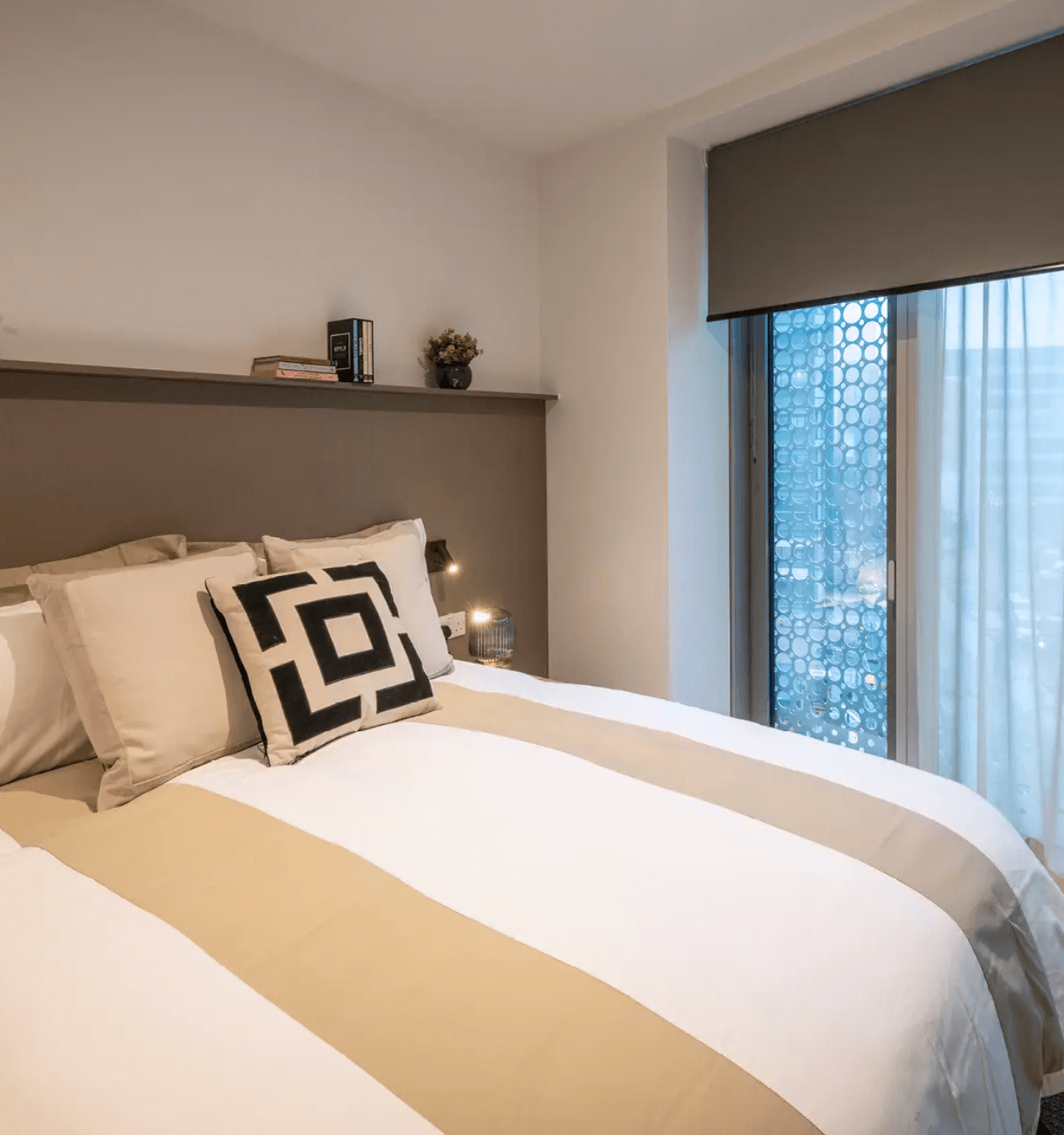 Student bedroom at square gardens showing the Manchester student beds shortage