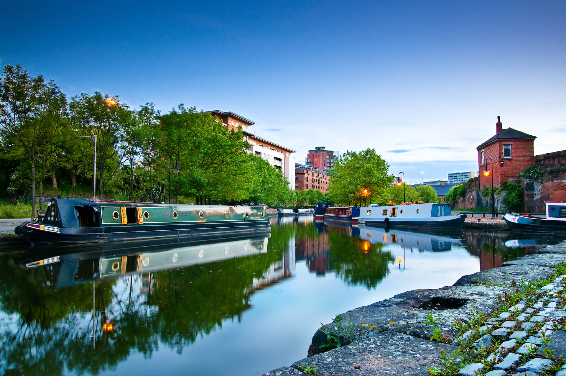 Castlefield Basin and Towpaths in Salford Quays, Manchester